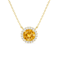 Collana Gazzola Gioielli Donna Amuleto in Oro giallo Quarzo GI-900-72-2-9-CI-BR-N-DEF-VS